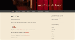 Desktop Screenshot of joostvandegoor.nl